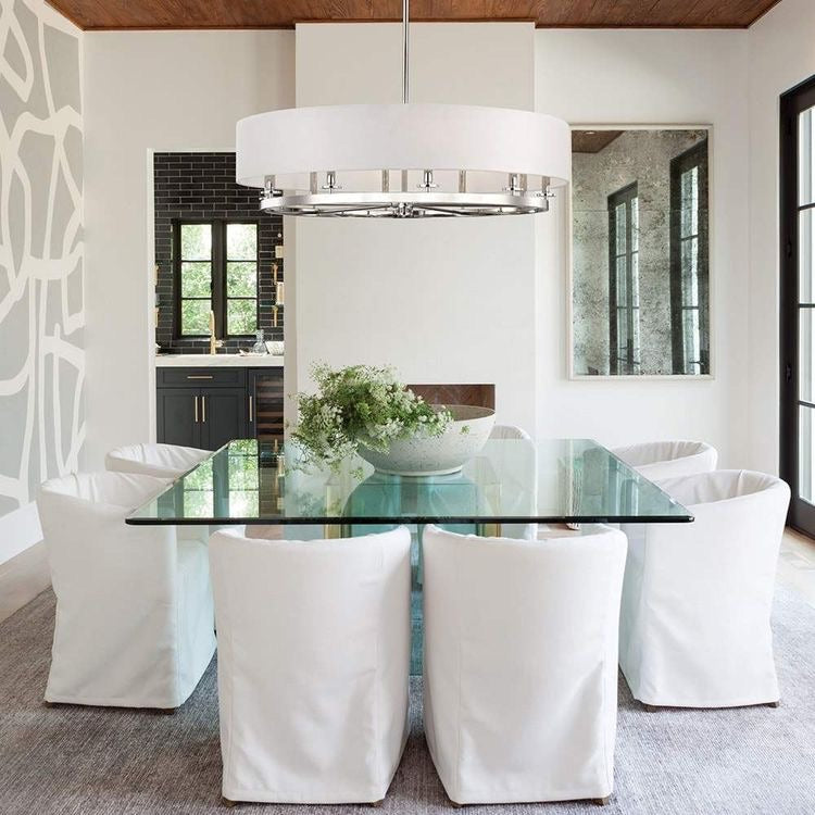 Hudson Valley Durham Oval Polishes Nickel Linear Ceiling Pendant