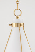 Hudson Valley Eldridge Aged Brass Ceiling Pendent - Decolight Ltd 