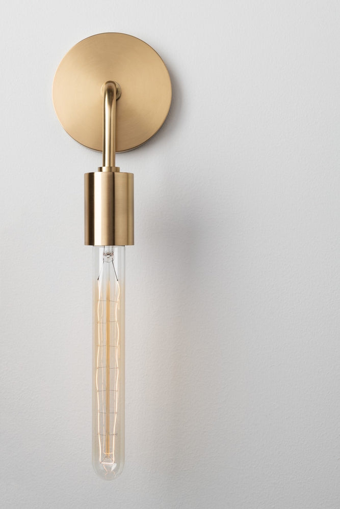 Mitzi Lighting Ava Aged Brass Wall Light - Decolight Ltd 
