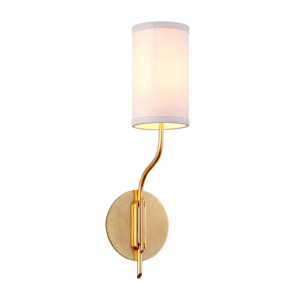 Troy Lighting Juniper Textured Gold Leaf Wall Light - Decolight Ltd 