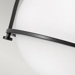 Quintiesse Somerset 1 Light Flush Mount  Black - Decolight Ltd 