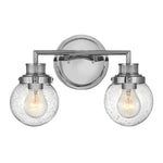 Quintiesse Poppy 2 Light Bathroom  Wall  Polished Chrome - Decolight Ltd 