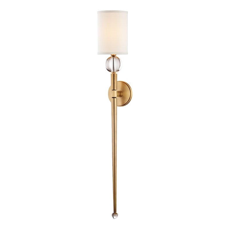 Hudson Valley Rockland Aged Brass Wall Light Large