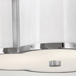 Quintiesse Chance 2 Light Semi-flush Mount Polished Nickel with Polished White - Decolight Ltd 