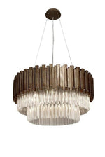 Decolight Maive 3 Tier Round Golden Ceiling Pendant Chandelier - Decolight Ltd 