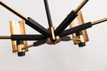 Troy Lighting Pilsen 8 Arm Brass & Bronze Ceiling Light - Decolight Ltd 