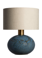 Heathfield & Co Orion Steel Blue Table Lamp