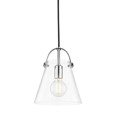 Mitzi Lighting Karin Polished Nickel Lantern Ceiling Light - Decolight Ltd 