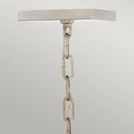Quintiesse Stinson 4 Light Large Pendant/ Semi-Flush Black with Polished Nickel - Decolight Ltd 