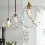 Quintiesse Skye 1 Light Pendant Heritage Brass - Decolight Ltd 