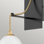 Quintiesse Nula 1 Light Pendant Shell White & Luxe Gold - Decolight Ltd 