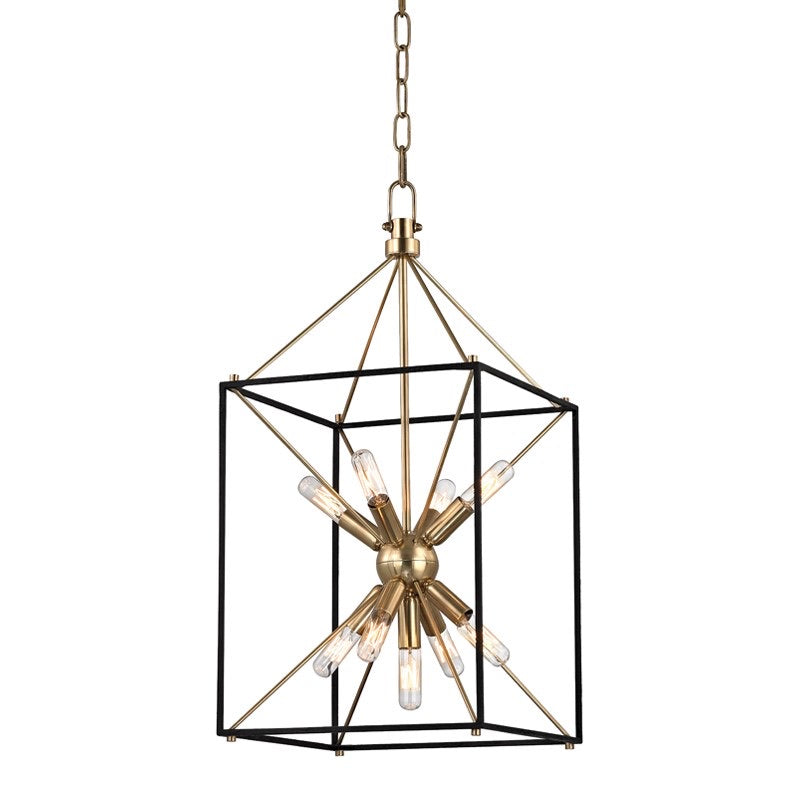 Hudson Valley Small Aged Brass Glendale Ceiling Pendant - Decolight Ltd 