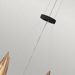Quintiesse Willow 18 Light Chandelier   Carbon Black with Deluxe Gold - Decolight Ltd 