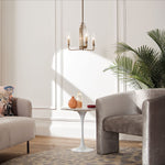 Quintiesse Kimrose 3 Light Chandelier   Brushed Natural Brass - Decolight Ltd 