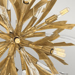 Quintiesse Vida 13 Light Small Pendant Burnished Gold - Decolight Ltd 