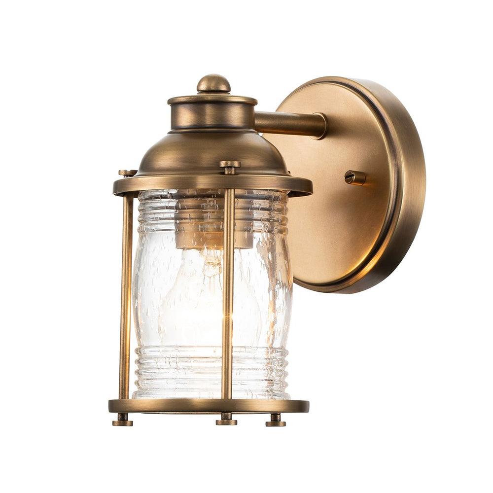 Quintiesse Ashland Bay 1 Light Wall Light  Natural Brass - Decolight Ltd 