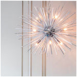 Decolight Starburst Silver 9 light Pendant Ceiling Light