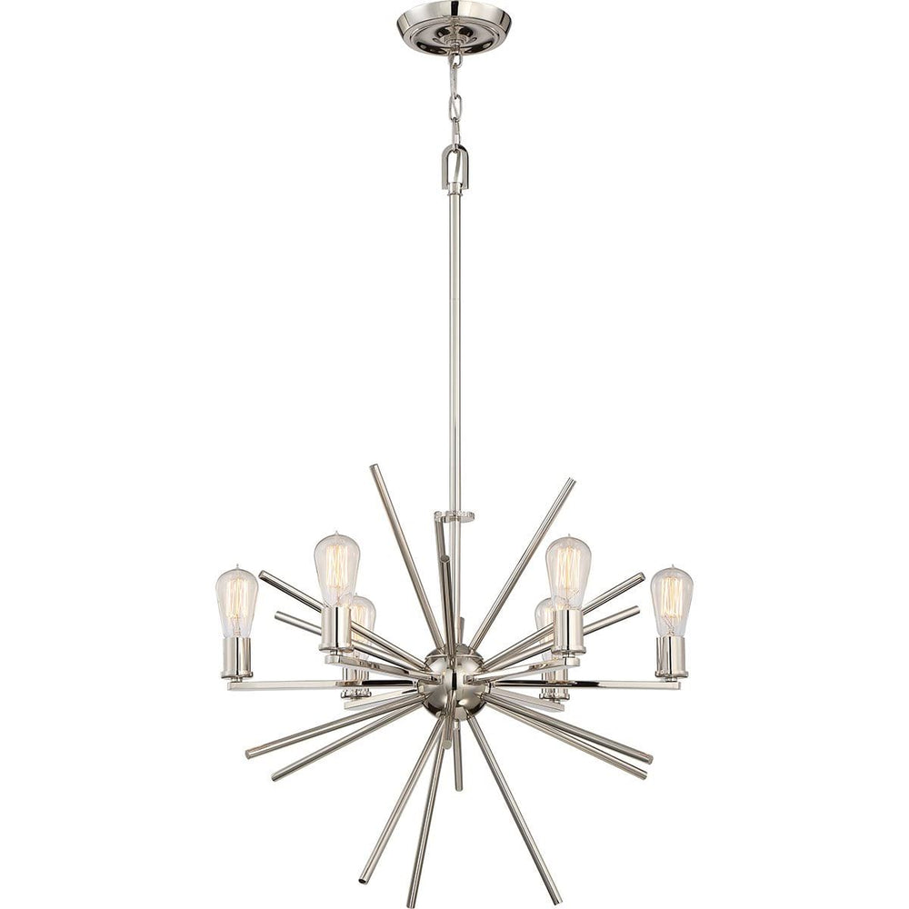 Decolight Cameron 6 light Chandelier Silver