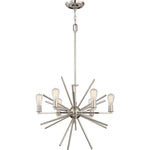 Decolight Cameron 6 light Chandelier Silver - Decolight Ltd 