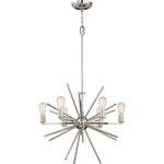 Decolight Cameron 6 light Chandelier Silver