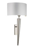 Heathfield Torchere Wall Light Polished Nickel - Decolight Ltd 